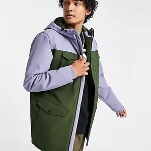 NWT Vans ELEVATED MTE PARKA JACKET (KOMBU GREEN-BLUE GRANITE) MEN GREEN